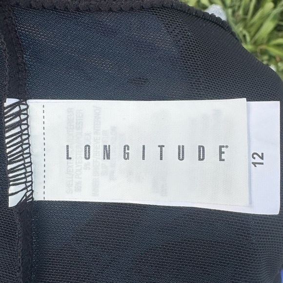 Longitude Long Torso Ruffle Faux Skirtini Size 12 - Picture 9 of 11